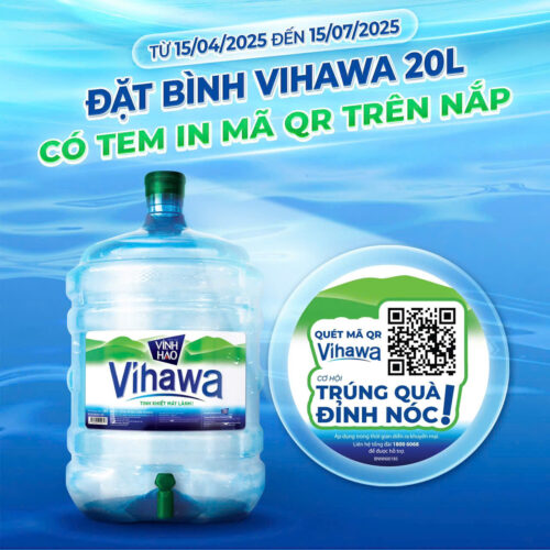 Nước uống Vihawa 20L Bình Úp Máy Nóng Lạnh