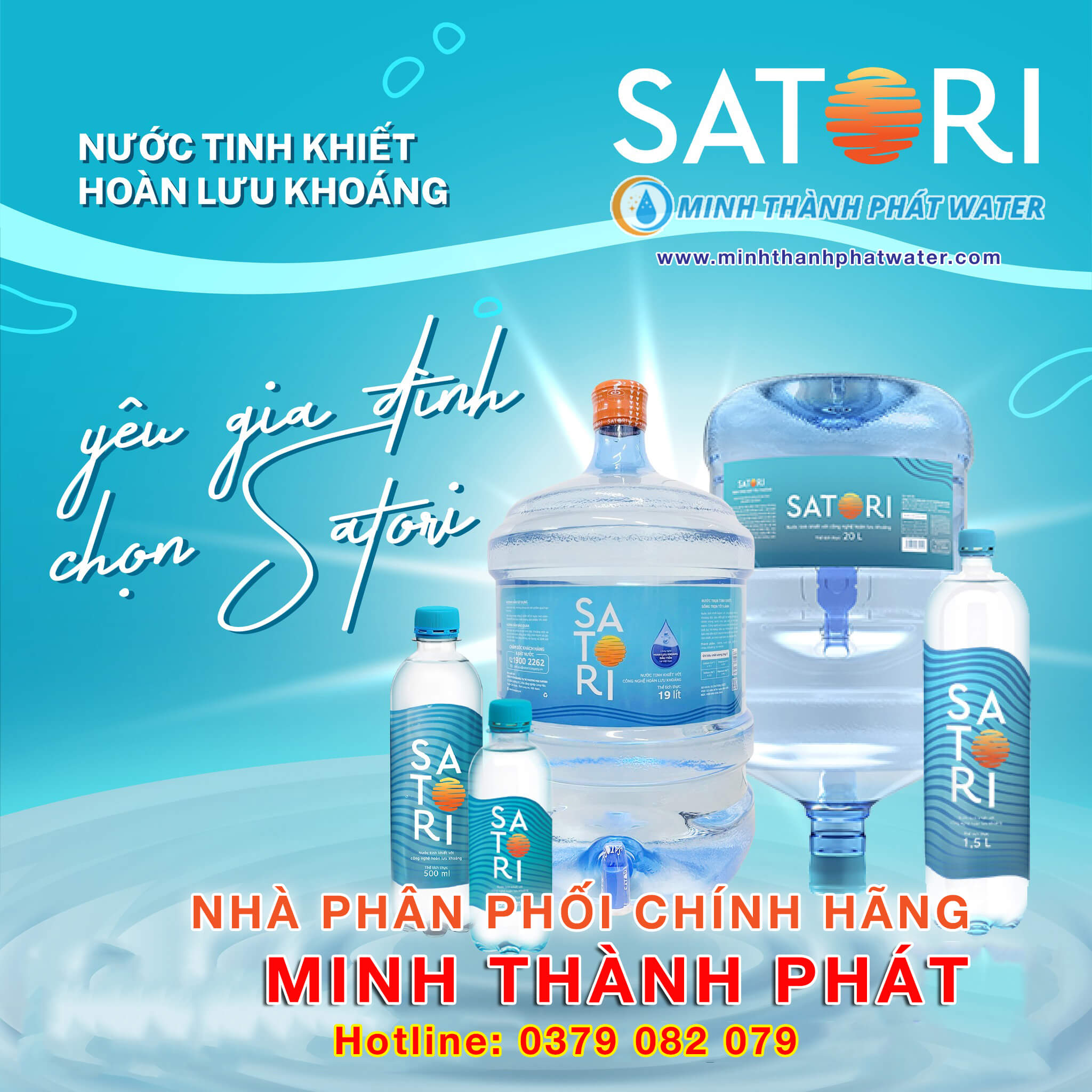 Đại lý nước Satori chính hãng - Minh Thành Phát Water
