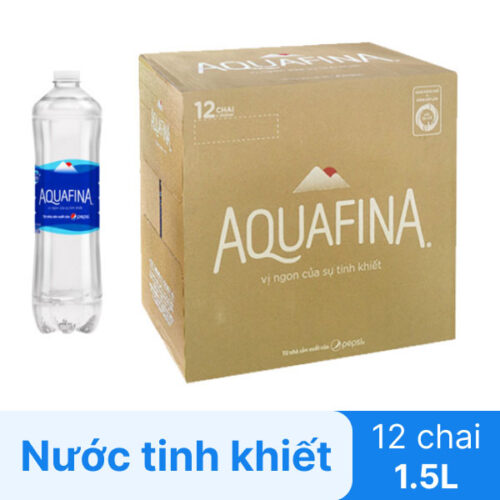 Thùng nước Aquafina 1.5L chính hãng, giá tốt