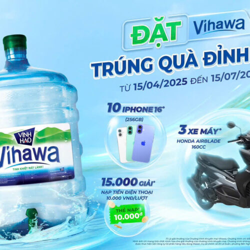 Nước uống Vihawa 20L Bình Úp Máy Nóng Lạnh
