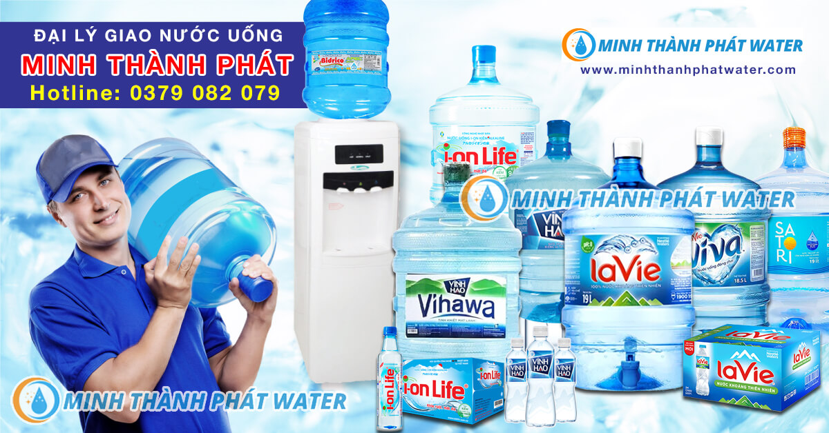 Đại lý giao nước, đổi nước uống bình 20L gần đây giá rẻ - Minh Thành Phát Water