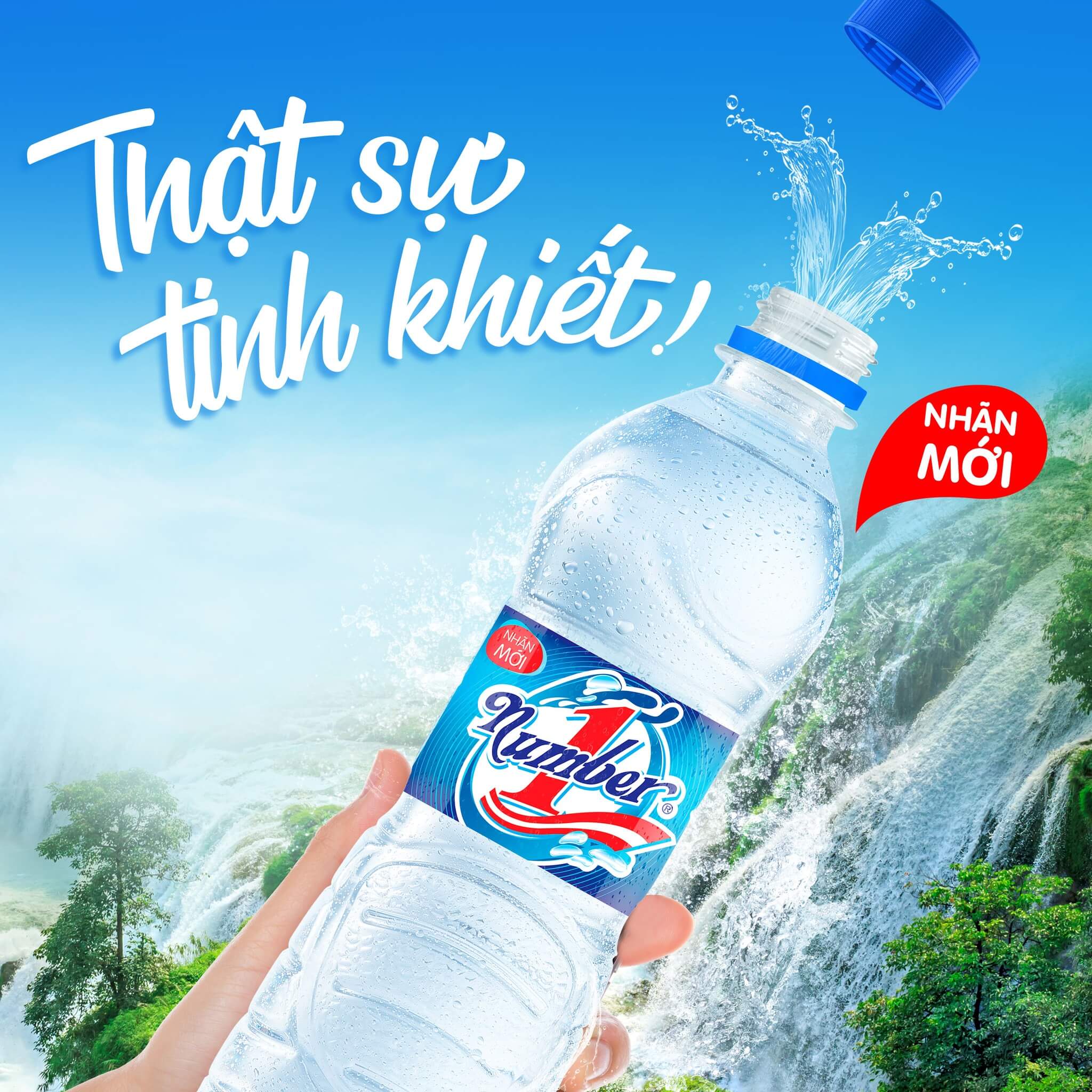 Nước suối Number1 Chai 500ml (Thùng 24 Chai)