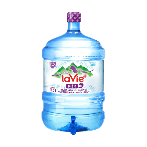 La Vie+ Kiềm 18.5L (BÌNH VÒI) | La Vie+ Kiềm có khoáng thiên nhiên