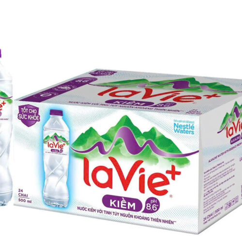 La Vie+ Kiềm 500ml (Thùng 24 chai) | La Vie+ Kiềm có khoáng thiên nhiên