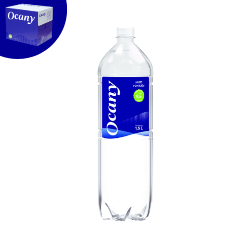 Nước i-on kiềm Ocany 1,5L (Thùng 12 chai)